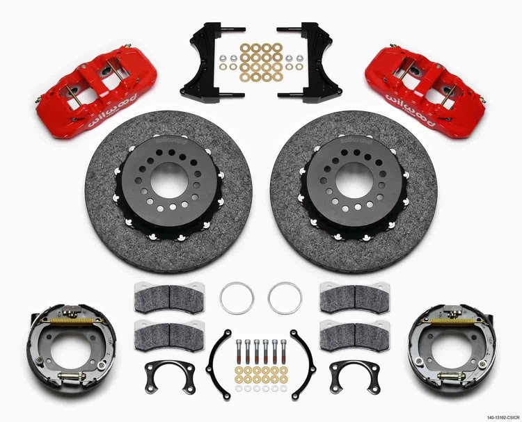 AERO4 Dynamic Rear P-Brk Kit 14.00 C/SiC Red