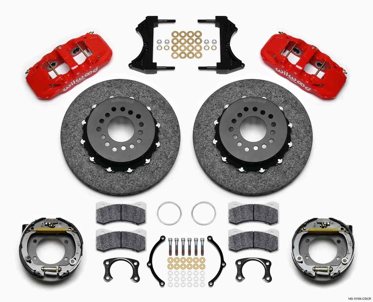 AERO4 Dynamic Rear P-Brk Kit 14.00 C/SiC Red