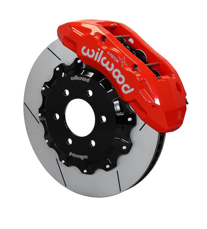 TX6R Truck Front Brake Kit for 2010-2015 Ford F-150 with Red Finish Calipers