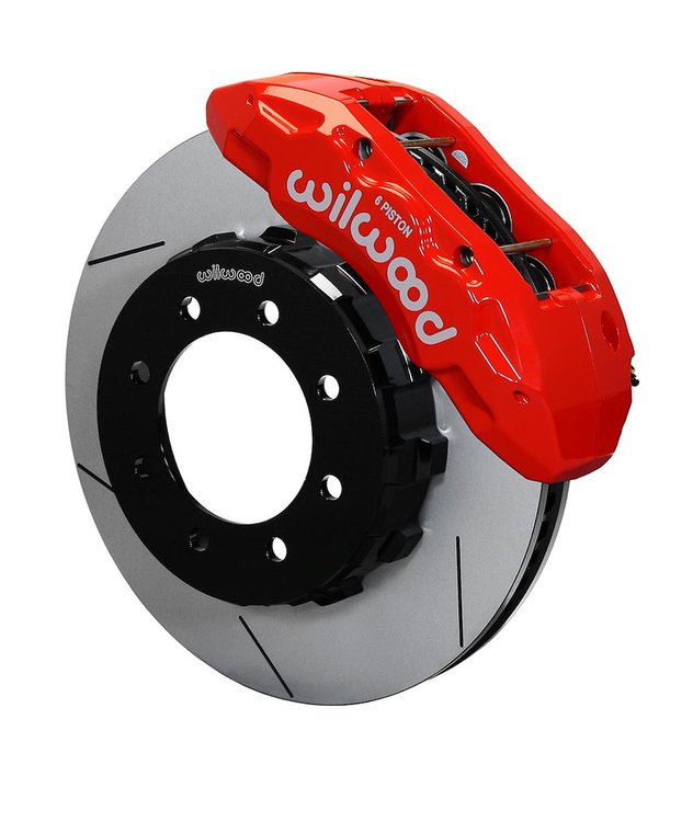 TX6R Truck Front Brake Kit for 1999-2012 Ford F-250/2005-2012 F-350 with Red Finish Calipers