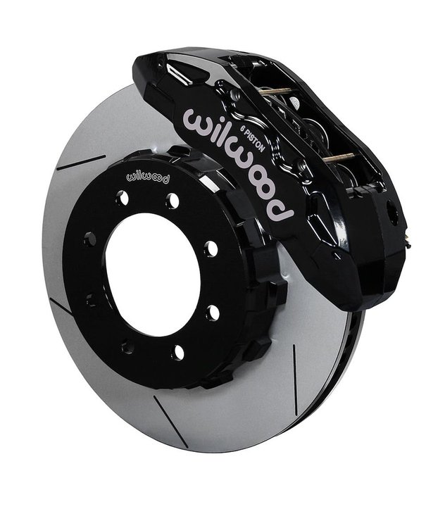 TX6R Truck Front Brake Kit for 1999-2012 Ford F-250/2005-2012 F-350 with Black Finish Calipers