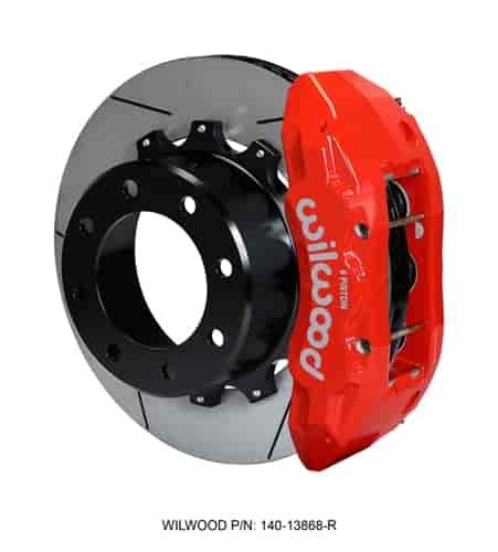 TX6R Truck Front Brake Kit for 2005-2012 Ford F-250/2005-2012 F-350 with Red Finish Calipers