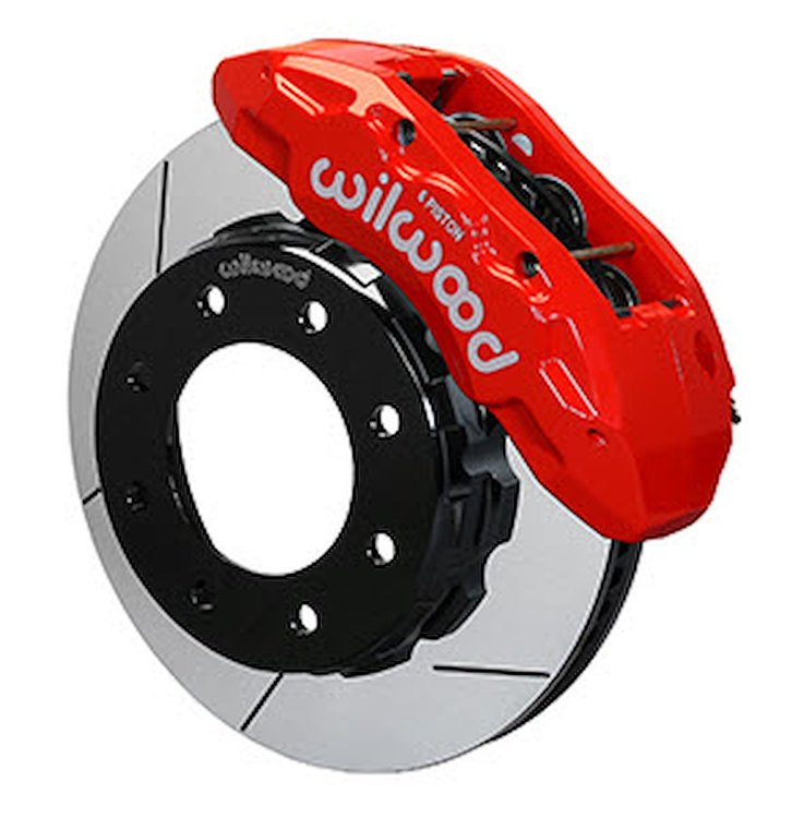 TX6R Truck Front Brake Kit for 2011-2015 Chevy/GMC 2500/3500 with Red Finish Calipers