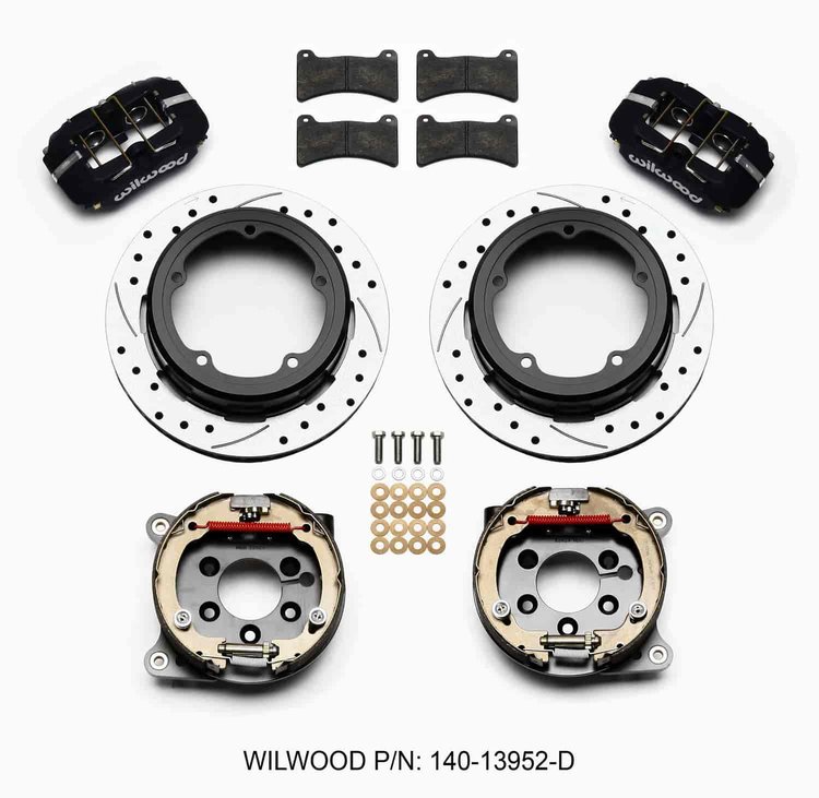Dynapro Low-Profile Rear Parking Brake Kit Rear End Axle: Strange Engineering Floater Flange