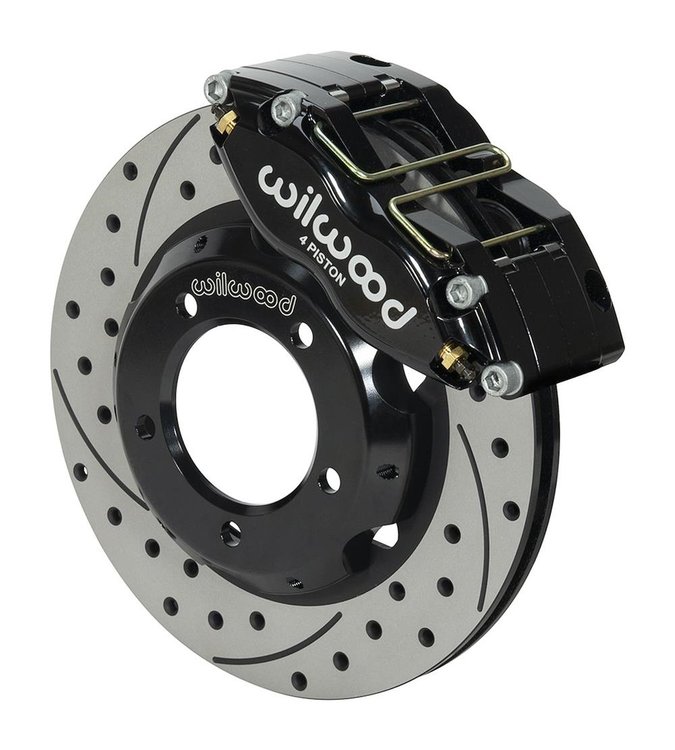 DynaPro Front Big Brake Kit (Hat) 1961-1967 Jaguar XKE, 1968  Jaguar XKE Series 1 - Drilled and Slotted Rotors