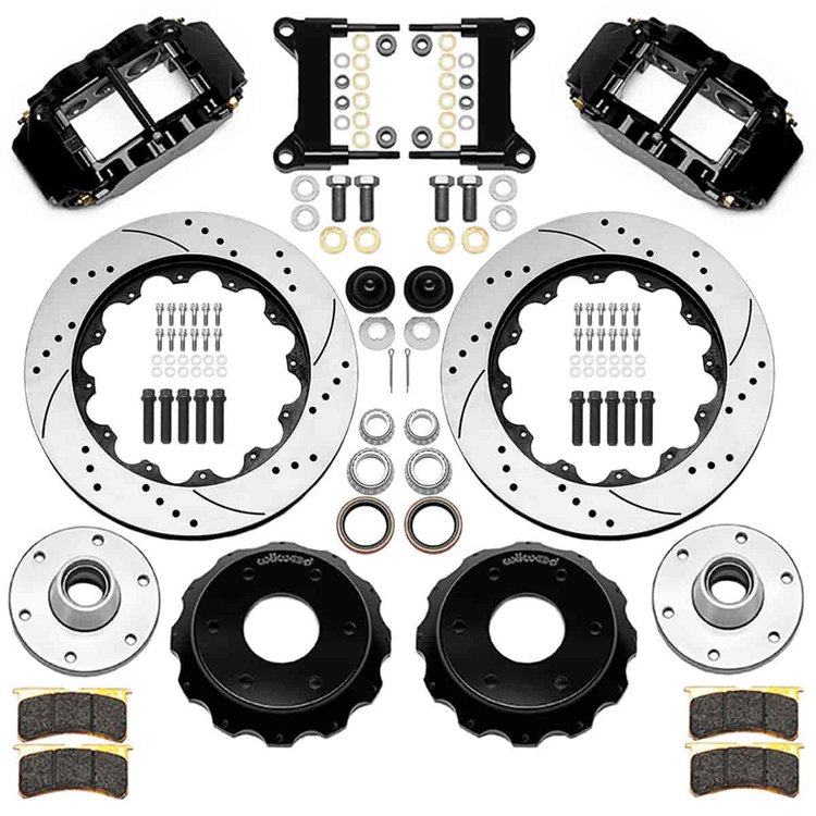 Superlite 6R Front Big Brake Kit 1988-1998 Chevy/GMC C1500 (6-Lug) w/ Wilwood Drop Spindle
