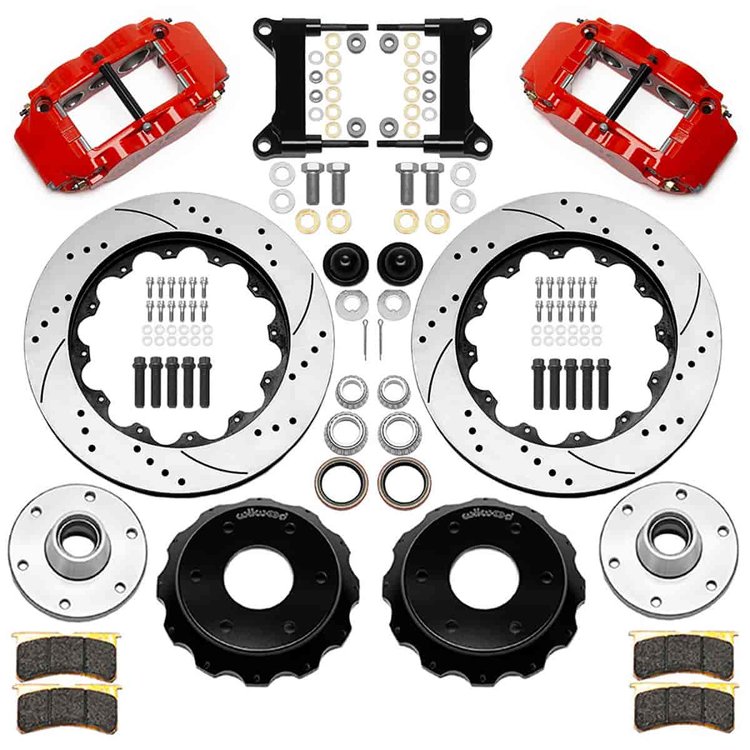 Superlite 6R Front Big Brake Kit 1988-1998 Chevy/GMC C1500 (6-Lug) w/ Wilwood Drop Spindle