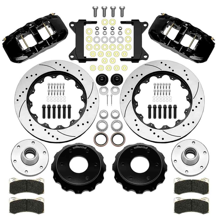 AERO6 Big Brake Front Brake Kit for 1988-1998 Chevy/GMC C1500 (6-Lug) w/ Wilwood Drop Spindle