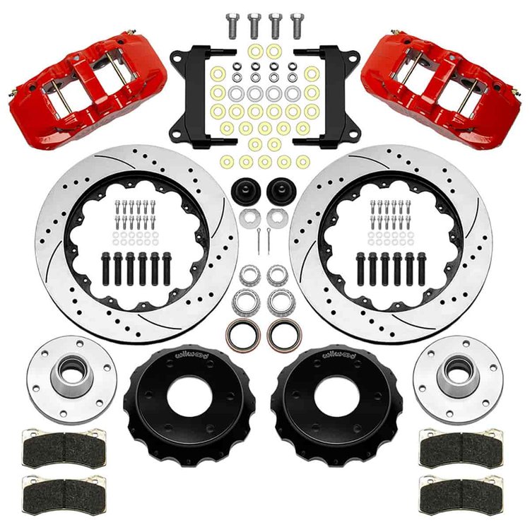 AERO6 Big Brake Front Brake Kit for 1988-1998 Chevy/GMC C1500 (6-Lug) w/ Wilwood Drop Spindle