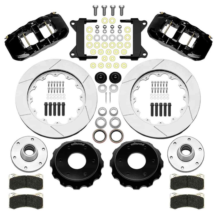 AERO6 Big Brake Front Brake Kit for 1988-1998 Chevy/GMC C1500 (6-Lug) w/ Wilwood Drop Spindle