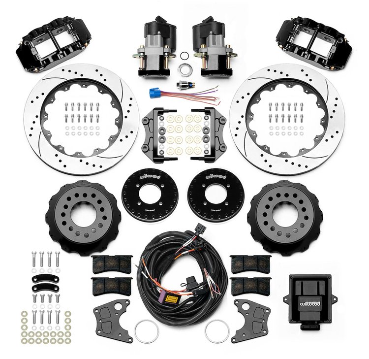 140-16166-D Forged Narrow Superlite 4R Big Brake Rear Electronic Parking Brake Kit