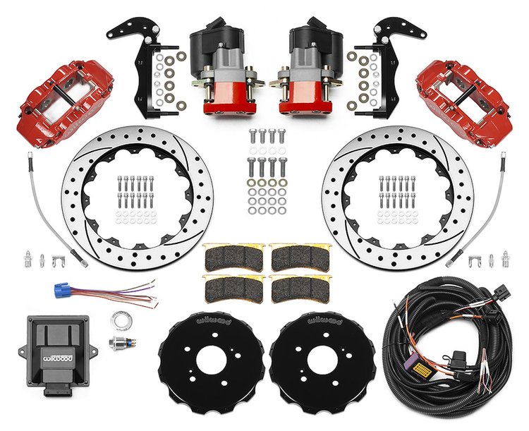 140-16347-DR Forged Narrow Superlite 4R Big Brake Rear Electronic Parking Brake Kit