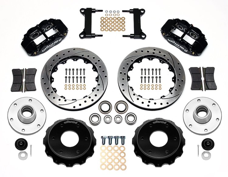 140-16457-D Forged Narrow Superlite 6R Big Brake Front Brake Kit for 1960-1987 GM Trucks, SUVs 2WD w/Ridetech or CPP Spindles