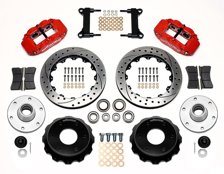140-16457-DR Forged Narrow Superlite 6R Big Brake Front Brake Kit for 1960-1987 GM Trucks, SUVs 2WD w/Ridetech or CPP Spindles