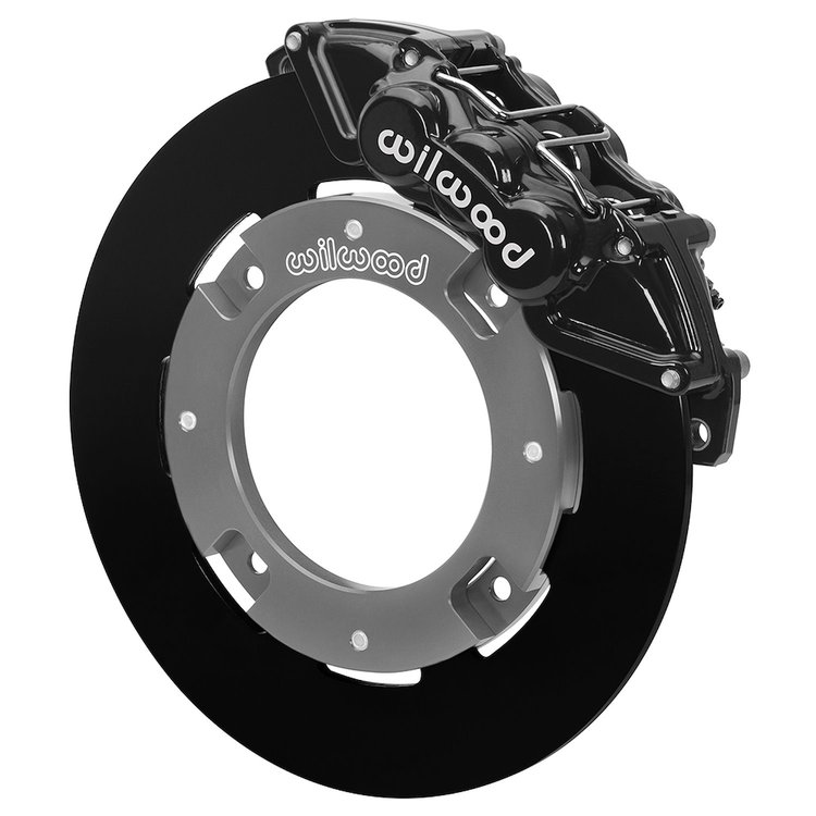 16628 UTV6 Front Brake Kit fits Select Can-Am Maverick X3 [Black 6-Piston Calipers w/ Black Solid Rotors]