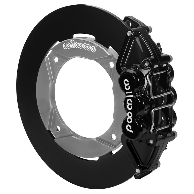 16633 UTV6 Rear Brake Kit fits Select Polaris RZR XP 1000, XP 4 1000, RS1 [Black 6-Piston Calipers w/ Black Solid Rotors]