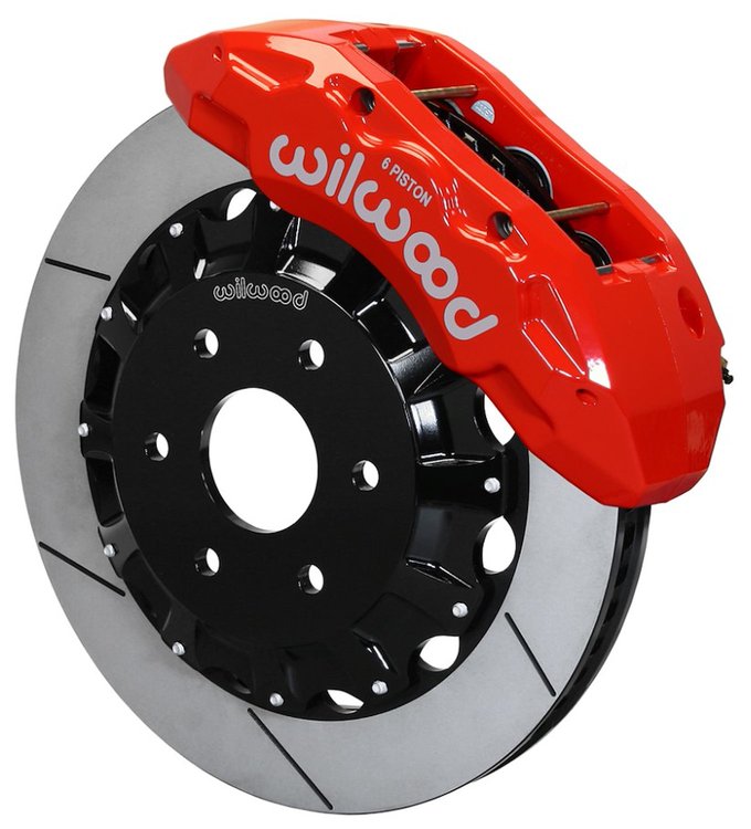 TX6R Big Brake Front Brake Kit Fits Select RAM 1500 Trucks w/6 Lug Wheels 2WD/4WD [Red]