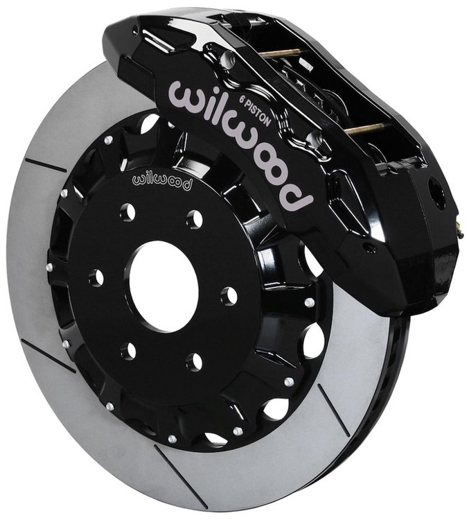 TX6R Big Brake Front Brake Kit Fits Select Ram 1500 Trucks w/6 Lug Wheels 2WD/4WD [Black]