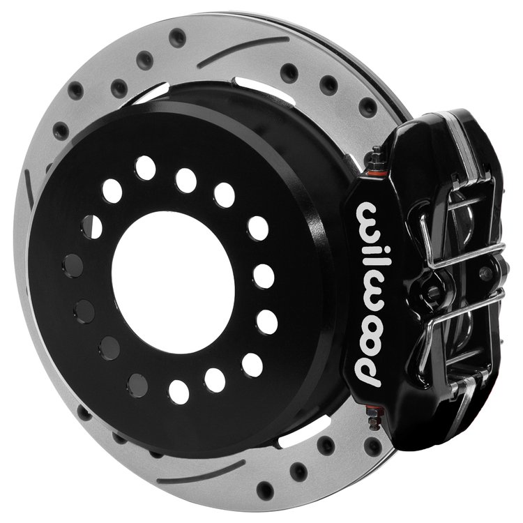140-17120-D Forged Dynapro Low-Profile Rear Parking Brake Kit for Select 1978-1988 GM Cars w/7.625 in. Rear Axle (Black)