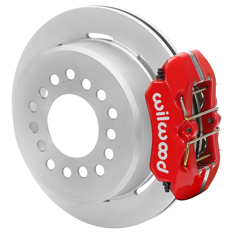 140-17120-R Forged Dynapro Low-Profile Rear Parking Brake Kit for Select 1978-1988 GM Cars w/7.625 in. Rear Axle (Red)