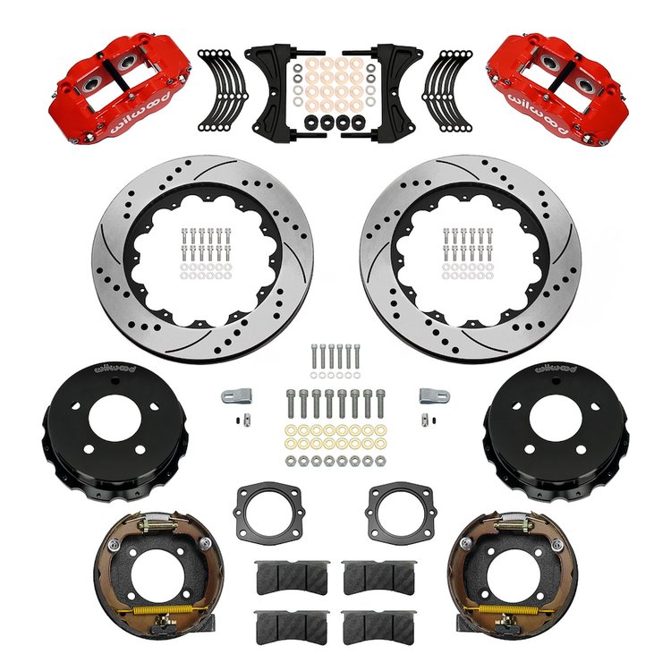 140-17543-DR Forged Narrow Superlite 4R Big Brake Rear Parking Brake Kit
