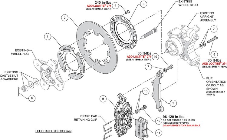 140-17597 UTV6 Rear Brake Kit (Race)