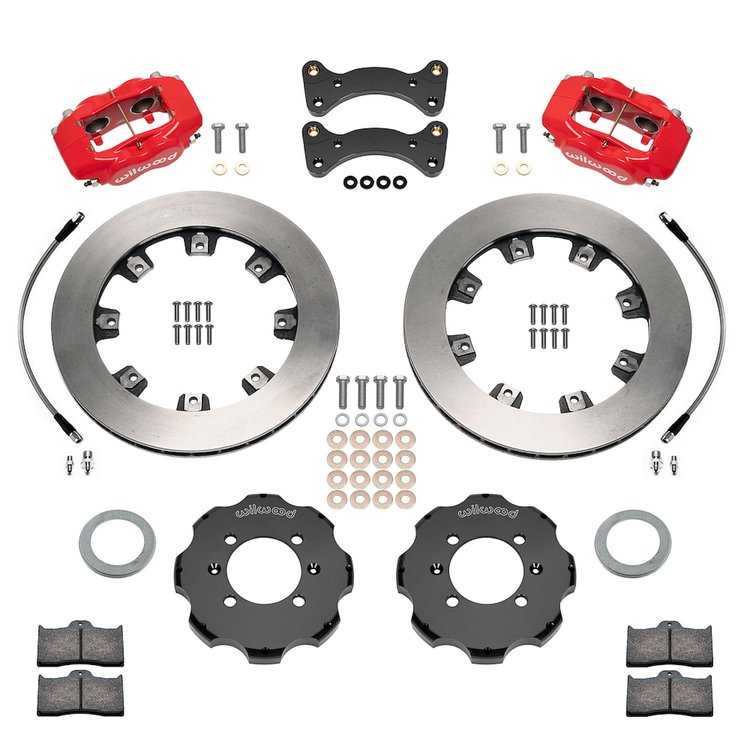 140-17935-R Forged Dynalite Big Brake Front Brake Kit (Hat)