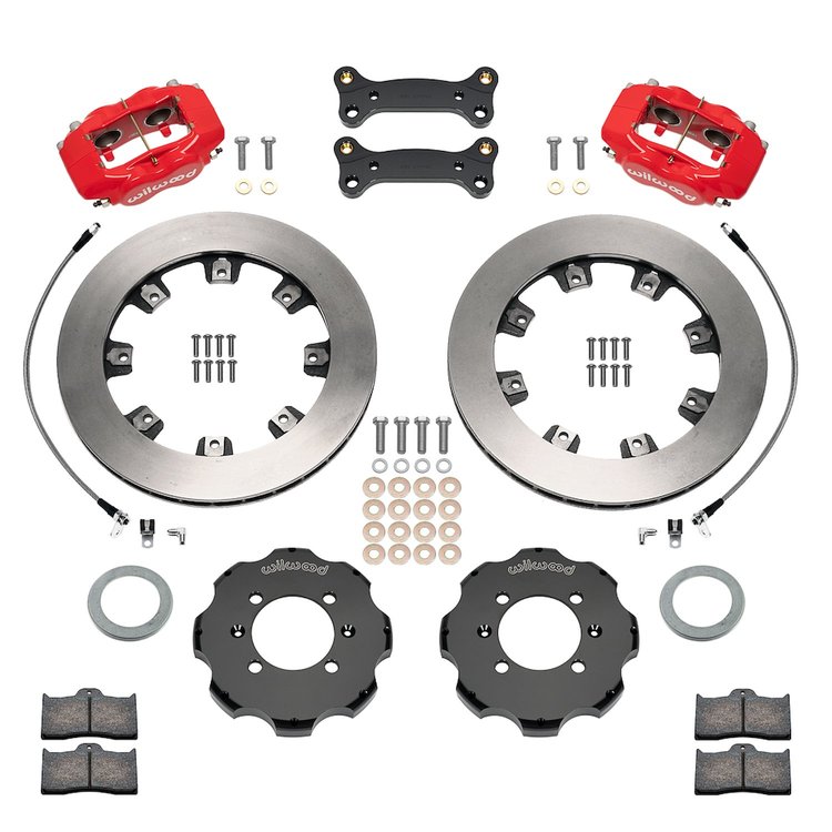 140-17937-R Forged Dynalite Big Brake Front Brake Kit (Hat)