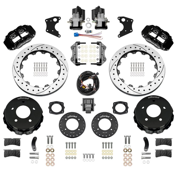 140-18044-D Forged Narrow Superlite 4R Big Brake Rear Electronic Parking Brake Kit