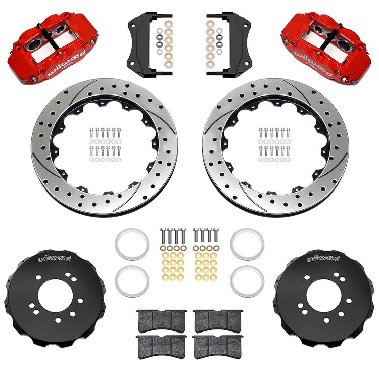 140-18243-DR Forged Narrow Superlite 6R Big Brake Front Brake Kit (Hat)