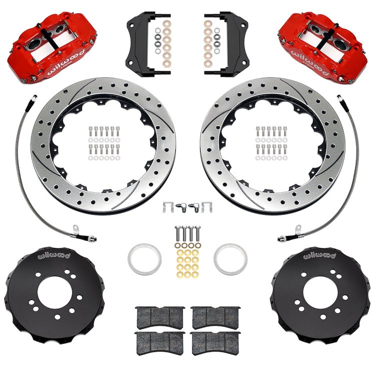 140-18252-DR Forged Narrow Superlite 6R Big Brake Front Brake Kit (Hat)