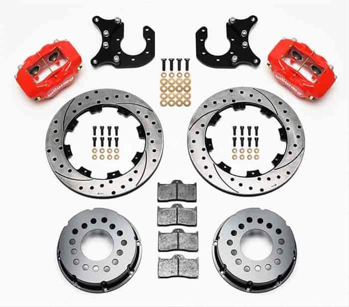 Forged Dynalite Pro Series Brake Kit Rear End: 8.8 Ford Flange