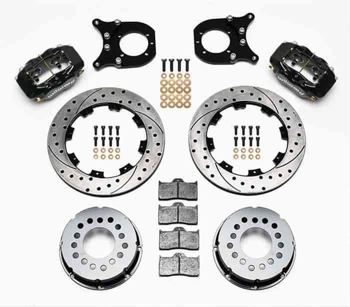 Forged Dynalite Pro Series Brake Kit Rear End: 12 Bolt C-Clip Eliminator Flange