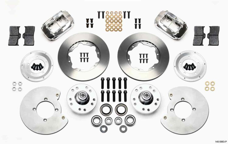 FDL P S Front Kit Polished 37-48 Ford Psgr. 360 Plate Mount