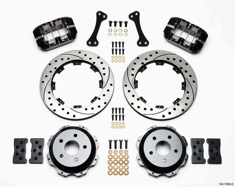 Dynapro Rear Brake Kit for OE Parking Brake Rear End Axle: 2001-2008 Subaru Vehicles