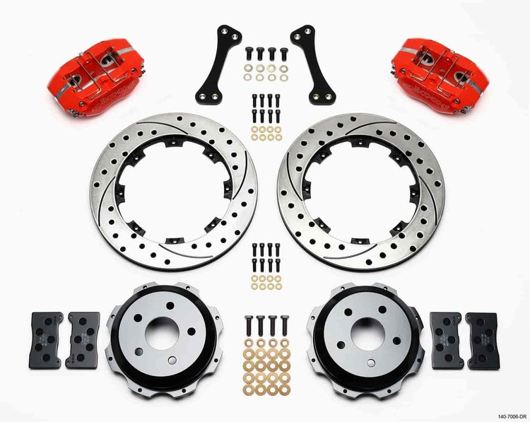 Dynapro Rear Brake Kit for OE Parking Brake Rear End Axle: 2001-2008 Subaru Vehicles