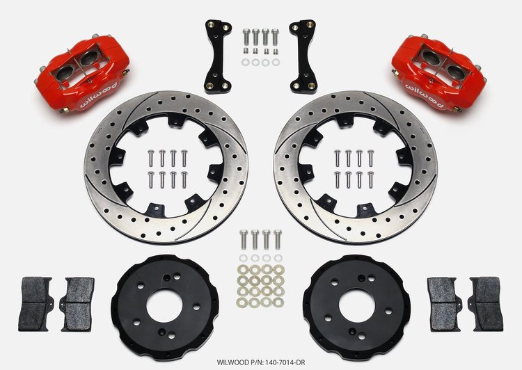 Forged Dynalite Big Brake Front Hat Kit 2002-2006 Honda/Acura Vehicles