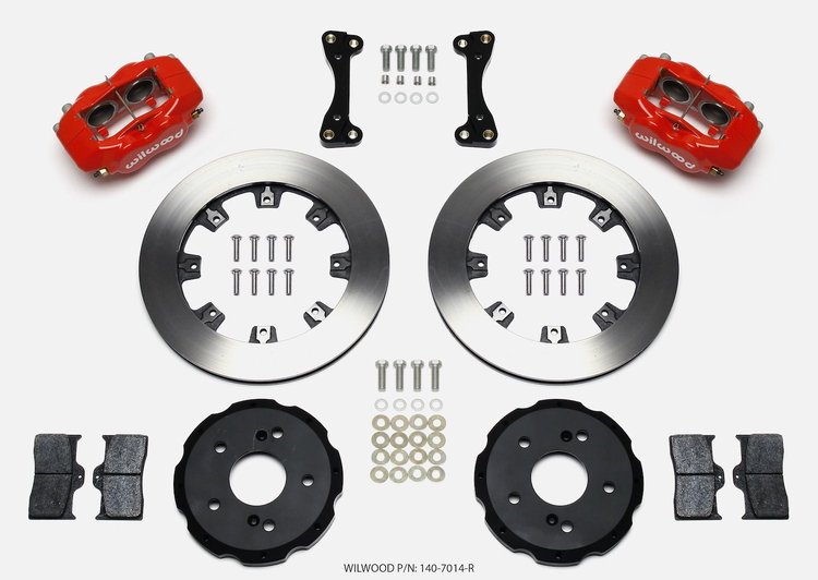 Forged Dynalite Big Brake Front Hat Kit 2002-2006 Honda/Acura Vehicles