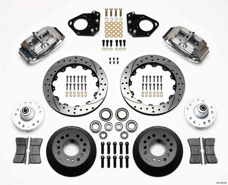SL6 BB Front Kit Drilled Polished 71-80 Pinto Mustang II