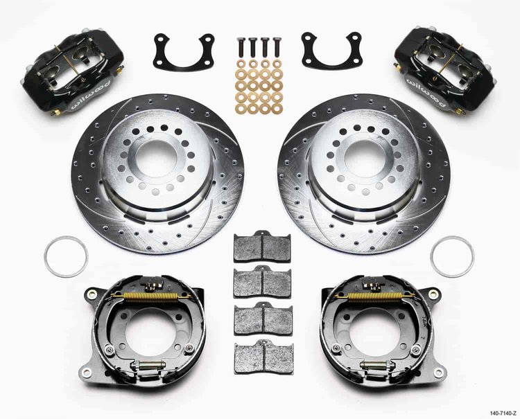 Forged Dynalite Rear Parking Brake Kit Big Ford New Style