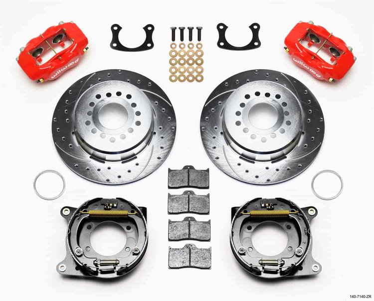 Forged Dynalite Rear Parking Brake Kit Big Ford New Style