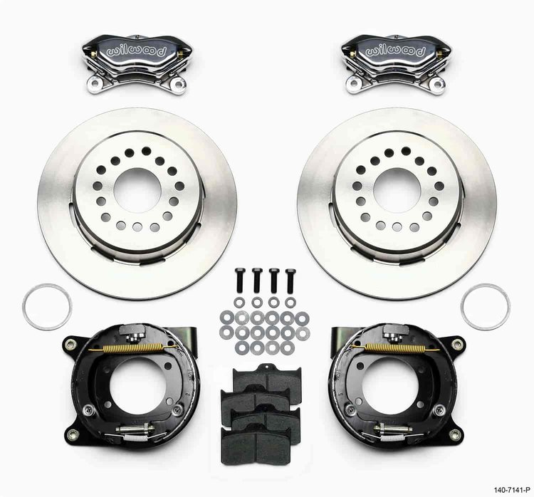 Forged Dynalite Rear Parking Brake Kit Stock C-Clip 12 Bolt