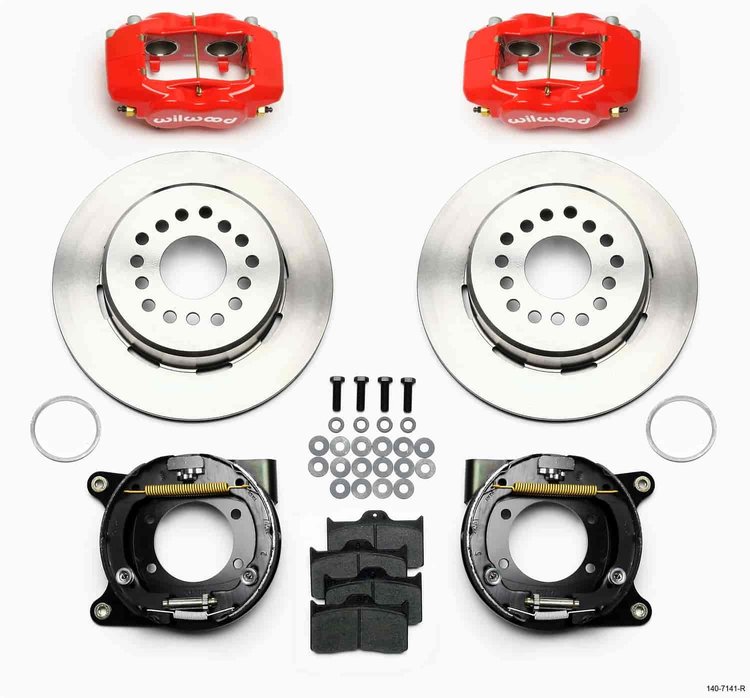 Forged Dynalite Rear Parking Brake Kit Stock C-Clip 12 Bolt