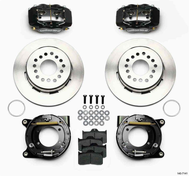 Forged Dynalite Rear Parking Brake Kit Stock C-Clip 12 Bolt