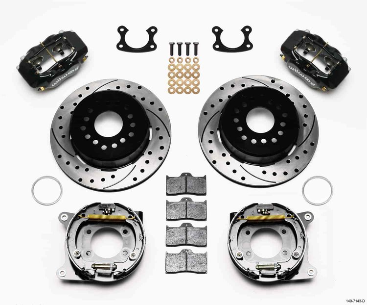 Forged Dynalite Rear Parking Brake Kit Small Ford
