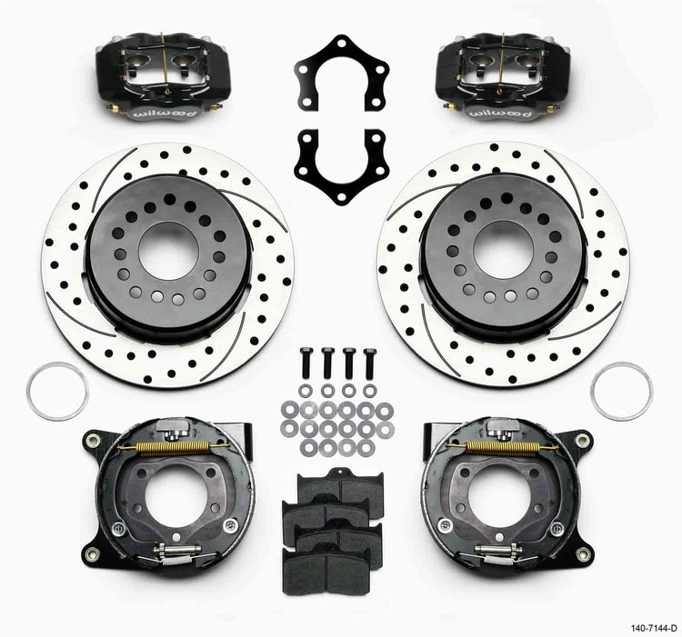 Forged Dynalite Rear Parking Brake Kit 8-3/4" and 9-3/4" Mopar/Dana 60