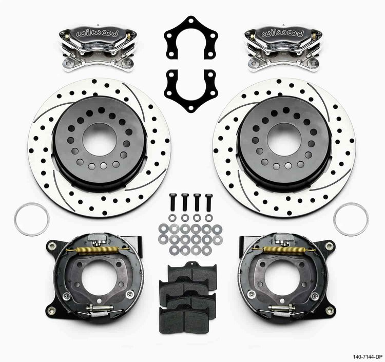 Forged Dynalite Rear Parking Brake Kit 8-3/4" and 9-3/4" Mopar/Dana 60