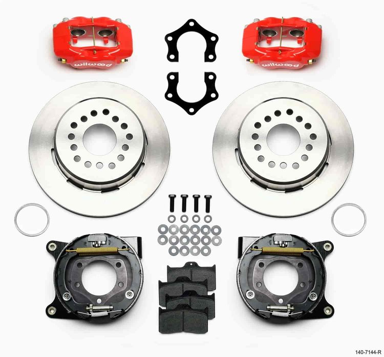 Forged Dynalite Rear Parking Brake Kit 8-3/4" and 9-3/4" Mopar/Dana 60