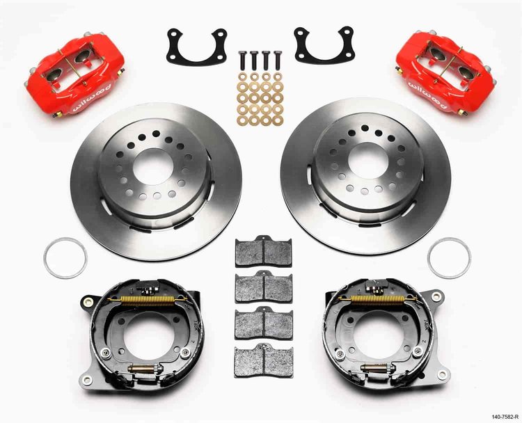 Forged Dynalite Rear Parking Brake Kit Big Ford New Style