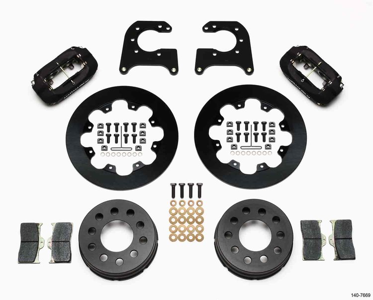 Forged Dynalite Dynamic Rear Drag Brake Kit Rear End: Olds/Pontiac Flange